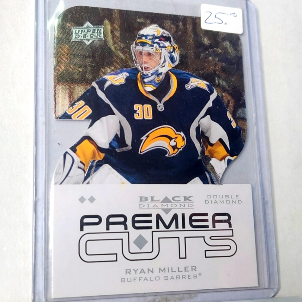 Ryan Miller Black Diamond Premiere Cuts Hockey 2008/09 NHL Team: Buffalo Sabres